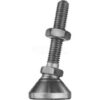 Leveling Mount 1/4-20 x 1.25"" Thread Length  1"" Base Dia 1.95""H 1000 Lbs. Load Cap - Made In USA