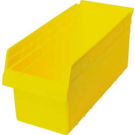 Plastic Nesting Storage Shelf Bin QSB808 8-3/8""W x 17-7/8""L x 8""H Yellow