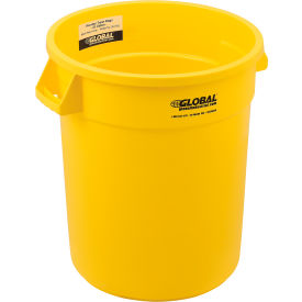 Global Industrial™ Plastic Trash Can - 20 Gallon Yellow