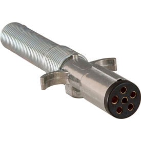Buyers Products 6-Way Die-Cast Metal Trailer Connector with Spring - Trailer Side - TC2061