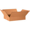 Global Industrial Flat Cardboard Corrugated Boxes 20""L x 16""W x 4""H Kraft