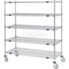 Nexel® Open Sided Wire Exchange Truck w/5 Wire Shelves 1200 lb. Capacity 36""L x 18""W x 69""H