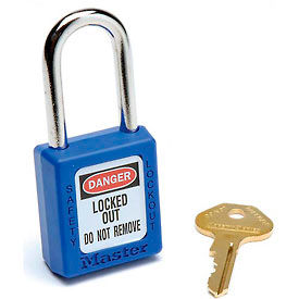 Master Lock® Safety 410 Series Thermoplastic Padlock Blue 410BLU