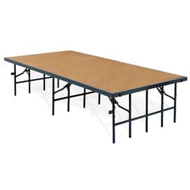 Portable Stage with Hardboard - 96""L x 48""W x 32""H