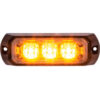 Buyers 3.4"" Amber LED Mini Strobe Light With 3 LED - 8891400