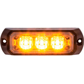 Buyers 3.4"" Amber LED Mini Strobe Light With 3 LED - 8891400