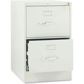 HON® 510 Series Two-Drawer Full-Suspension File Legal 18.25""W x 25""D x 29""H Light Gray