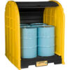 Justrite® 28676 4 Drum EcoPolyBlend™ DrumShed™