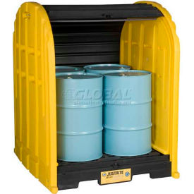 Justrite® 28676 4 Drum EcoPolyBlend™ DrumShed™