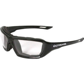 Radians® XT1-11 Extremis™ Foam Lined Frame Safety Glasses Clear A/F Lens Black Frame
