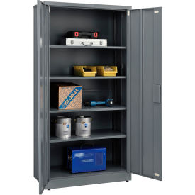 Global Industrial™ EZ Assemble Storage Cabinet 36""W x 18""D x 72""H Gray Unassembled