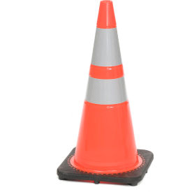 28"" Traffic Cone Reflective Orange W/ Black Base 7bs 03-500-10