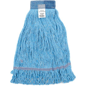 Global Industrial™ Large Blue Looped Mop Head Wide Band