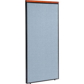 Interion® Deluxe Office Partition Panel 36-1/4""W x 73-1/2""H Blue