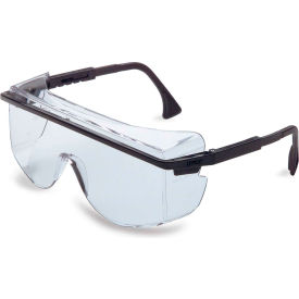 Uvex® Astrospec S2500C OTG Safety Glasses Black Frame Clear Lens Anti-Fog