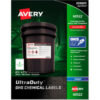 Avery® GHS Chemical Waterproof & UV Resistent Labels Inkjet 4-3/4"" x 7-3/4"" 100/Pack