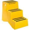 3 Step Plastic Step Stand - Yellow 20""W x 33-1/2""D x 28-1/2""H - ST-3 YEL