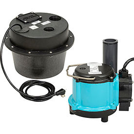 Little Giant 506065 WRSC-6 Water Removal System - Compact Drainosaur - 1/3HP - 45GPM