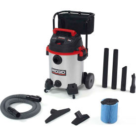RIDGID® Wet/Dry Vacuum With Cart 16 Gallon Cap.