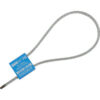 Global Industrial™ Metal Cable Seal 1/8""x12""L Blue 50/Pack