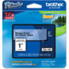 Brother® P-Touch® TZe Labeling Tape 1""W Black on Clear