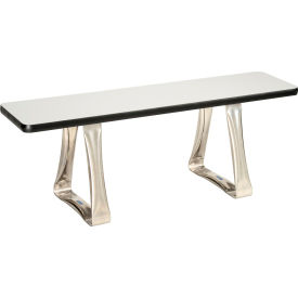 Global Industrial™ Locker Room Bench Laminate w/ Steel Trapezoid Legs 36""W x 12""D x 17""H