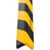 Global Industrial™ 90-Degree Flat Corner Bumper Guard Type H 39-3/8""L Black/Yellow