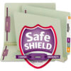Smead® 3"" Expansion Folder Two Fasteners End Tab Letter Gray Green 25/Box