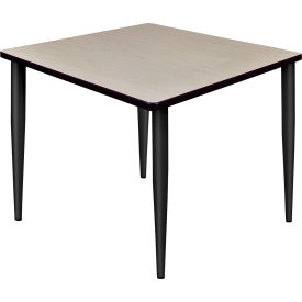 Regency Kahlo 36"" Square Multipurpose Breakroom Tapered Leg Table Maple/ Black