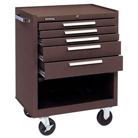 Kennedy® 275XB K1800 Series 27""W X 18""D X 35""H 5 Drawer Brown Roller Cabinet