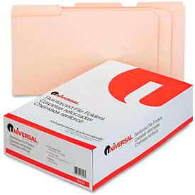 Universal® File Folders 1/3 Cut Assorted Two-Ply Top Tab Legal Manila 100/Box