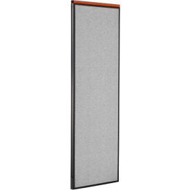 Interion® Deluxe Office Partition Panel 24-1/4""W x 73-1/2""H Gray