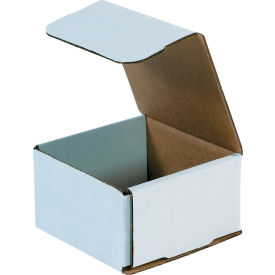 Global Industrial™ Corrugated Mailers 4-3/8""L x 4-3/8""W x 2-1/2""H White