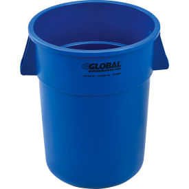 Global Industrial™ Plastic Trash Can - 55 Gallon Blue