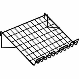 14""D X 22-1/2""W Sloping Shelf W/ 3"" Lip - Black
