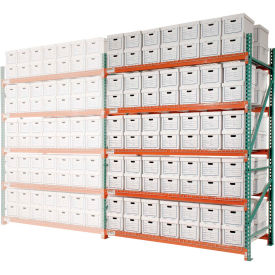 Global Industrial™ Record Storage Rack Add-On Letter Polyethylene Box 96""W x 48""D x 96""H