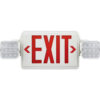 Global Industrial™ Combo LED Emergency Exit Sign Red Letters Ceiling & Wall Mount