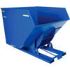 Heavy Duty Steel Self-Dumping Forklift Hopper W/ Bump Release 4 Cu. Yd. 6000 Lbs. Cap. Blue