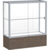 Reliant Counter Case White Back Satin Frame Walnut Vinyl Base 36""L x 40""H x 14""D