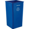 Global Industrial™ Square Recycling Trash Can 55 Gallon Blue