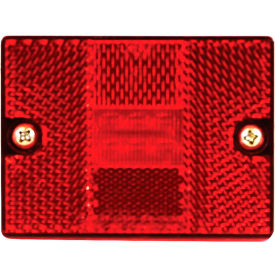 Buyers 2.875"" Red Rectangular Marker/Clearance Light With Reflex With 6 LED - 5622716