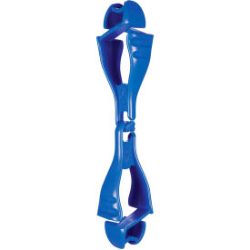 Ergodyne Squids 3400 Glove Clip Holder w/ Dual Clips Blue Pack of 100