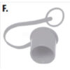 Buyers Flush-Face Coupler Ff08fc 1/2"" Body Dust Cap Female Coupler - Min Qty 7