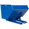 Heavy Duty Steel Self-Dumping Forklift Hopper W/ Bump Release 5 Cu. Yd. 6000 Lbs. Cap. Blue