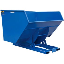 Heavy Duty Steel Self-Dumping Forklift Hopper W/ Bump Release 5 Cu. Yd. 6000 Lbs. Cap. Blue