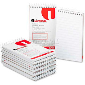 Universal® Wirebound Memo Books Narrow Rule 3 x 5 White 12 50-Sheet Pads/Pack