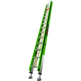 Little Giant Hyperlite Extension Ladder w/ Cable Hooks & Ratchet Leveler 28' Type IAA 375 lb. Cap.