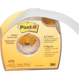 Post-it® Labeling and Cover-Up Tape 658 1"" x 700"" 1 Roll