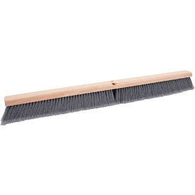 Boardwalk® Floor Brush Head 3"" Gray Flagged Polypropylene Bristles 36"" Brush