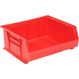 Global Industrial™ Plastic Hang & Stack Bin 14-3/4""L x 16-3/4""W x 7""H Red